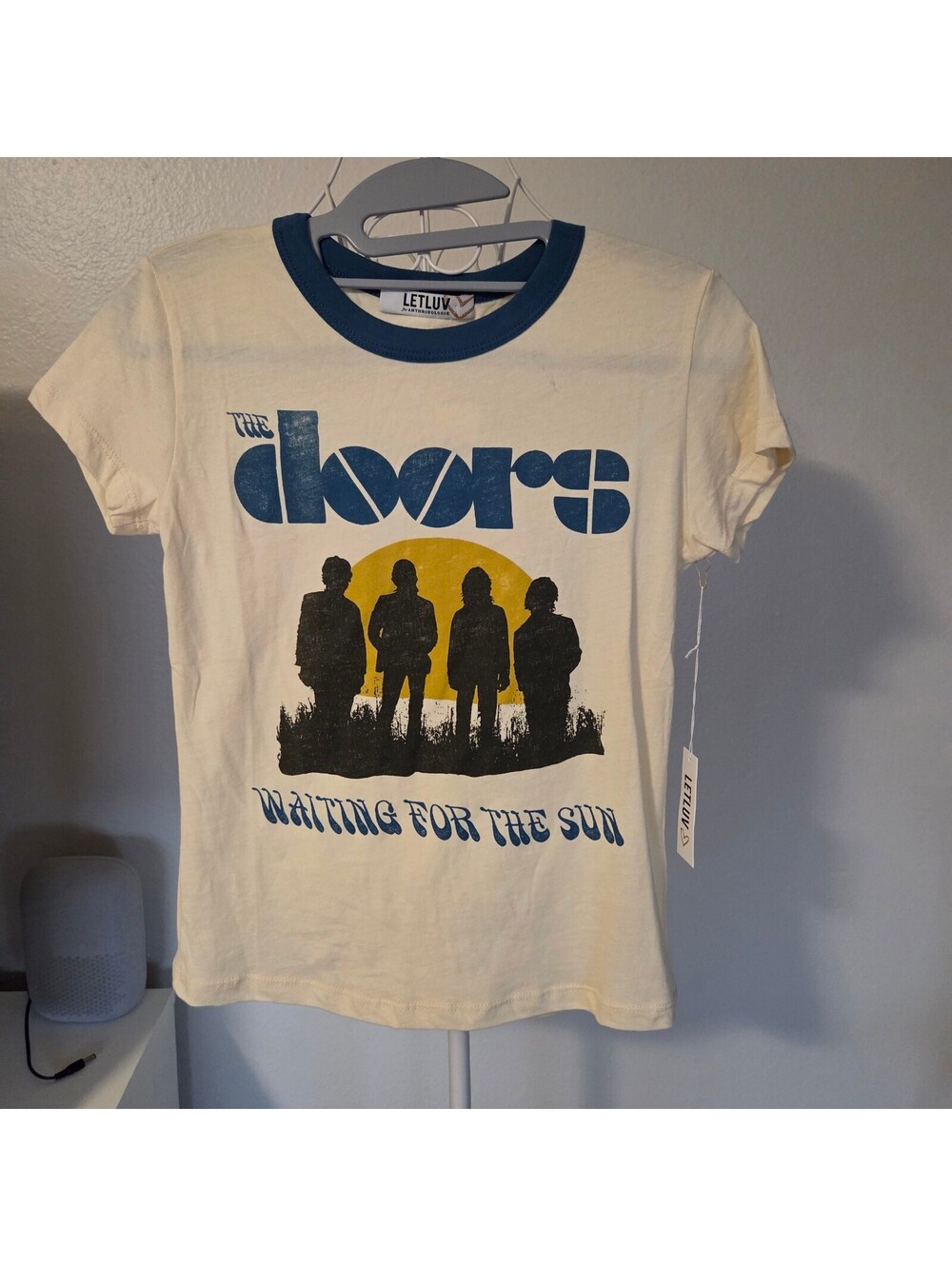 LET LUV for Anthropologie The Doors Waiting for the Sun Graphic T-Shirt XS